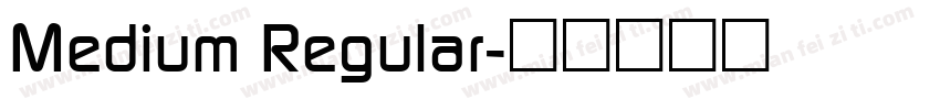 Medium Regular字体转换